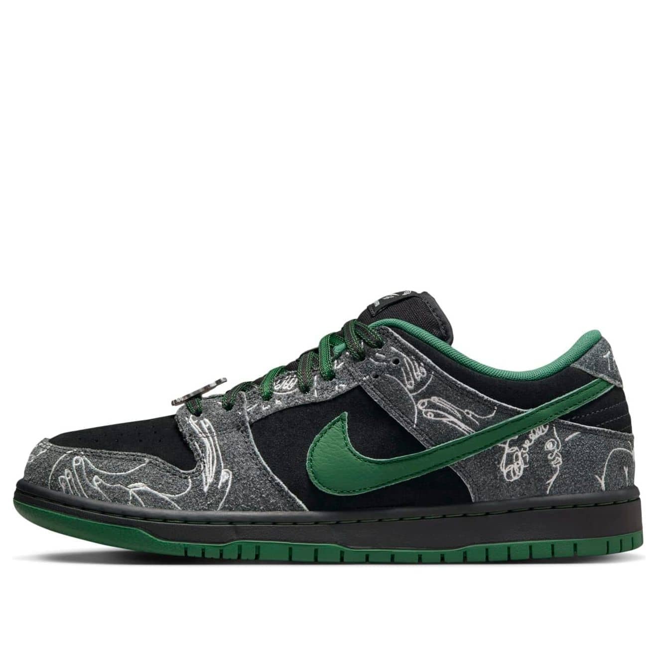 Nike x There Skateboard SB Dunk Low Pro  Anthracite Gorge Green - Nike x There Skateboard SB Dunk Low Pro  Anthracite Gorge Green - Yeezy Boost 350