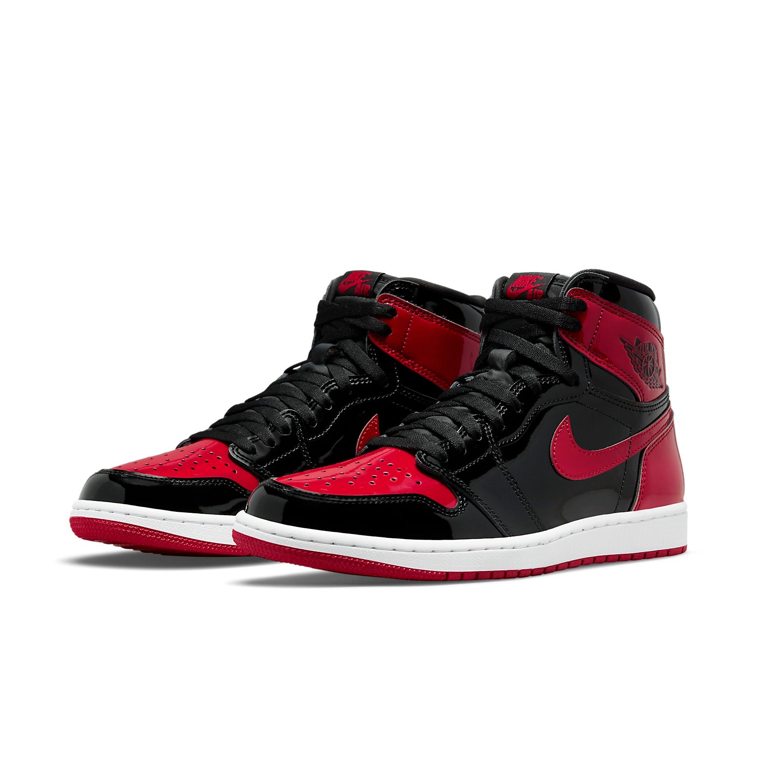 Air Jordan 1 Retro High OG  Patent Bred - Air Jordan 1 Retro High OG  Patent Bred - Yeezy Boost 350