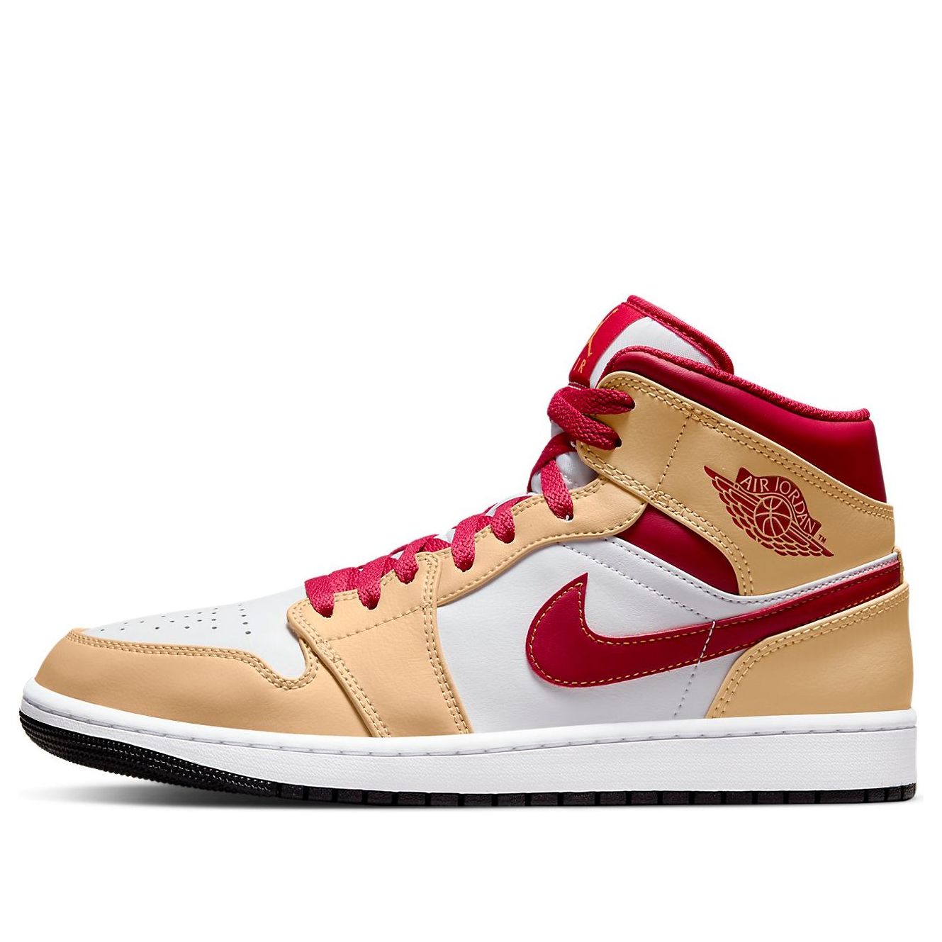 Air Jordan 1 Mid  Light Curry Cardinal Red - Air Jordan 1 Mid  Light Curry Cardinal Red - Yeezy Boost 350