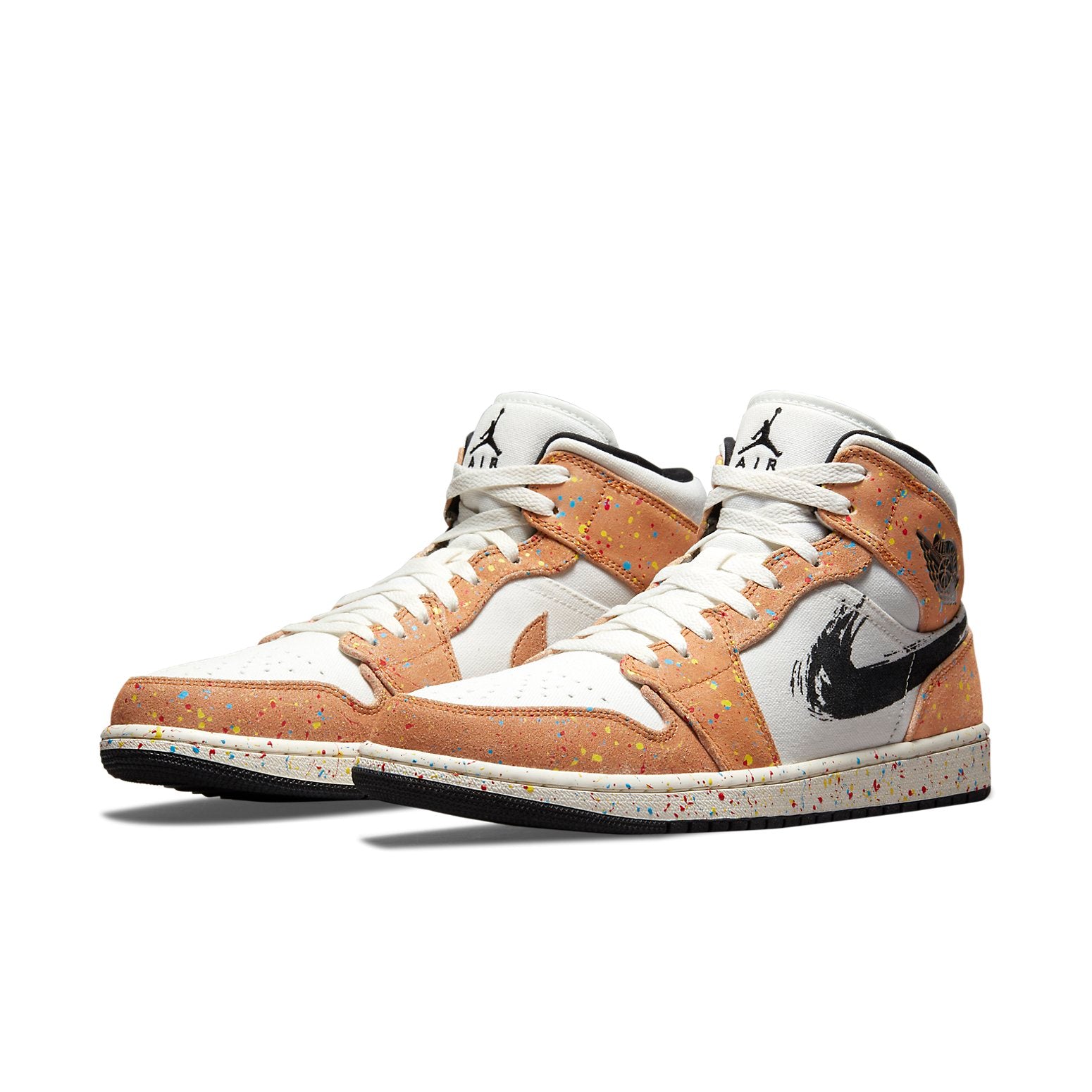 Air Jordan 1 Mid SE  Brushstroke Paint Splatter - Air Jordan 1 Mid SE  Brushstroke Paint Splatter - Yeezy Boost 350