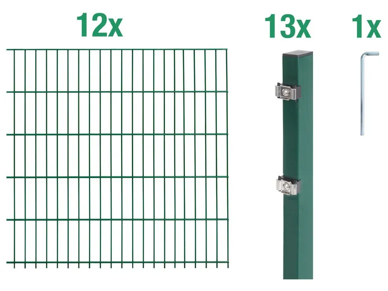 Doppelstabmattenzaun-Grundset