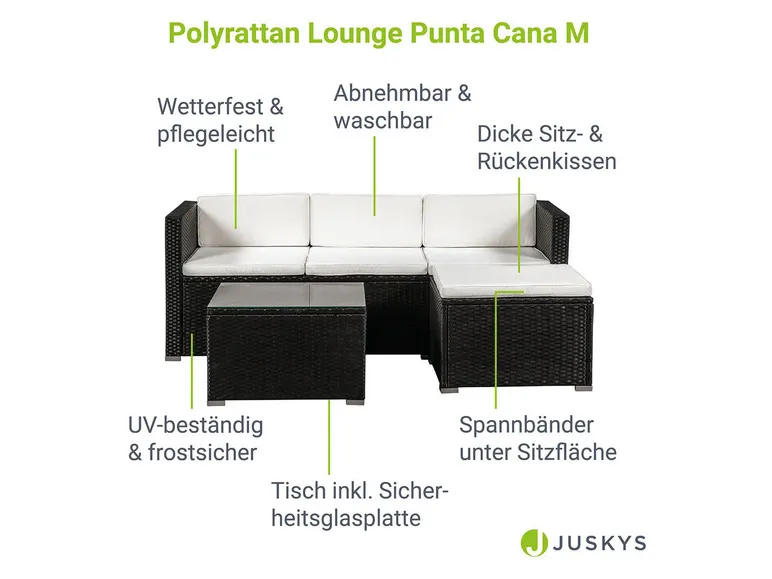 Sitzlounge »Punta Cana«, 3-/ 4-teilig