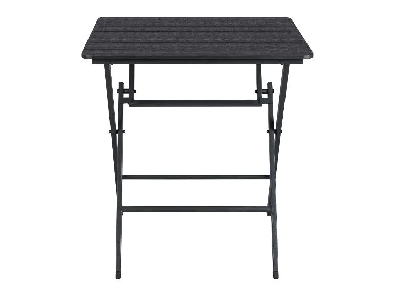 Alu-Rope-Set »Miami«, 3-teilig - Klapptisch & 2 Stapelsessel, anthrazit