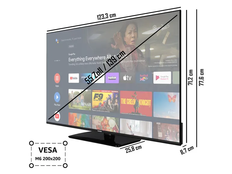 Fernseher »XUAN754M« 4K UHD Android Smart TV