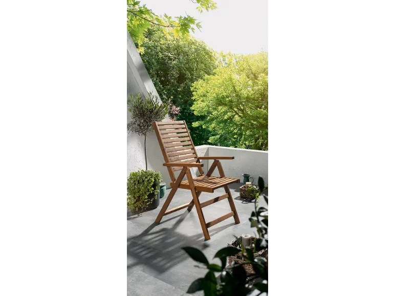 Akazie-Set »Sevilla«, 7-teilig - Standardtisch & 6 Hochlehner, natur