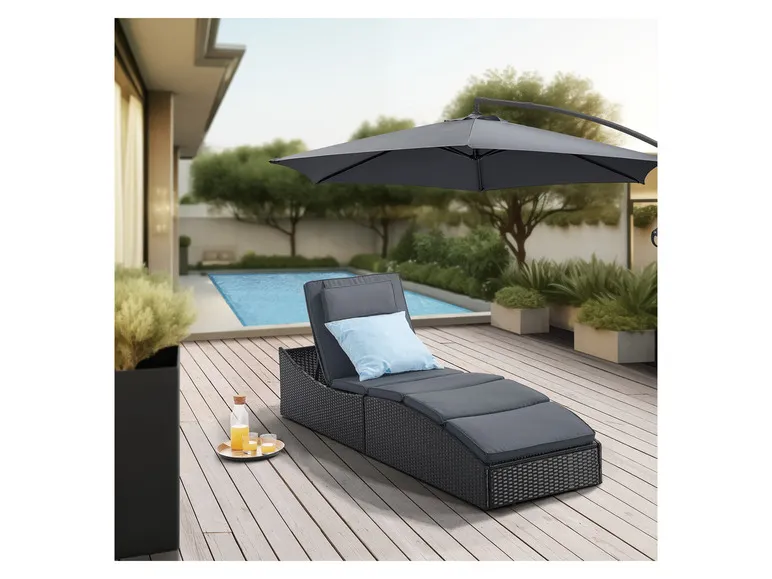 Faltbare Sonnenliege »Lamia«, in Rattanoptik