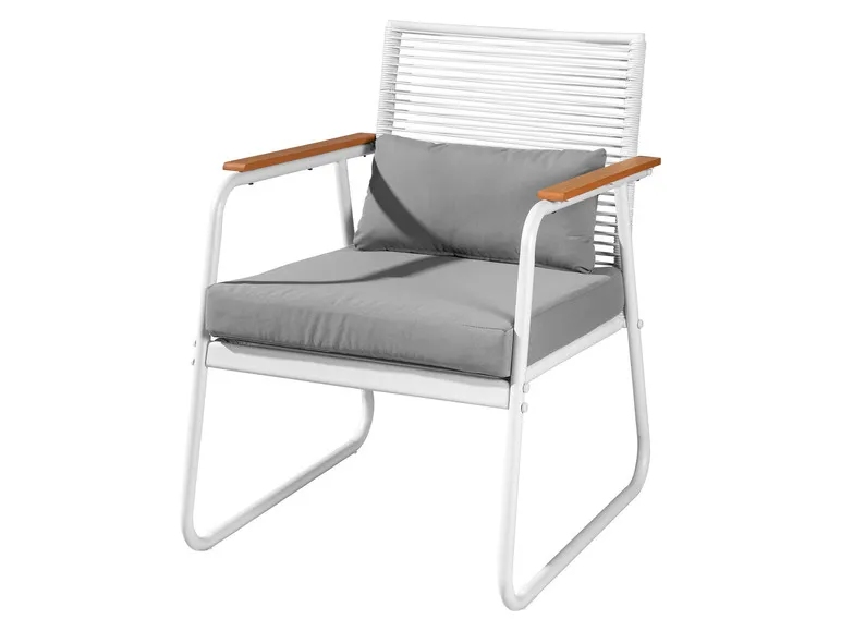 Loungeset mit Seiloptik, 4-teilig