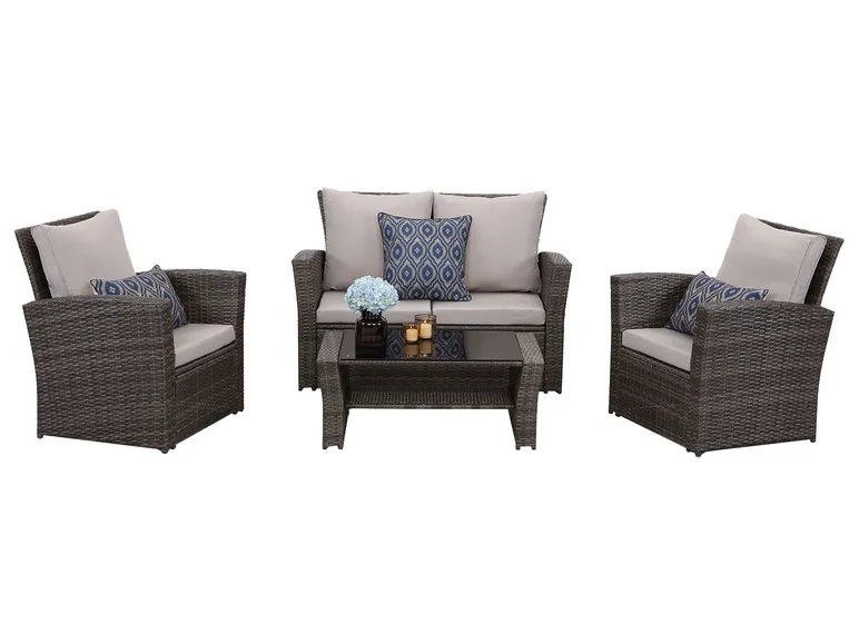 Gartenmöbel 4-Sitzer Lounge Set inkl. Polster