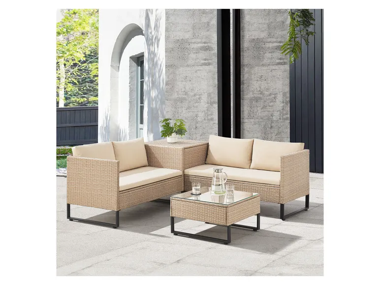 Polyrattan Lounge »Santorini«, 4-tlg.