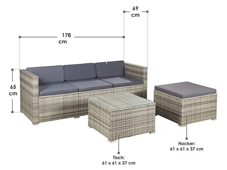 Sitzlounge »Punta Cana«, 3-/ 4-teilig