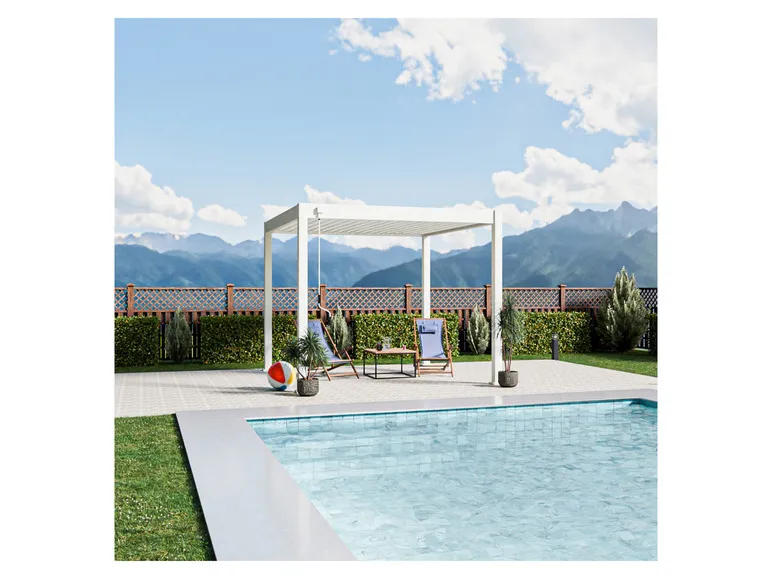 Pavillon »Trumpf«, mit verschließbaren Stahl-Lamellen