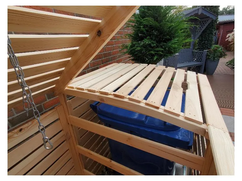 Mülltonnenbox »Vario III«, zur Verkleidung von Mülltonnen, Kiefernholz