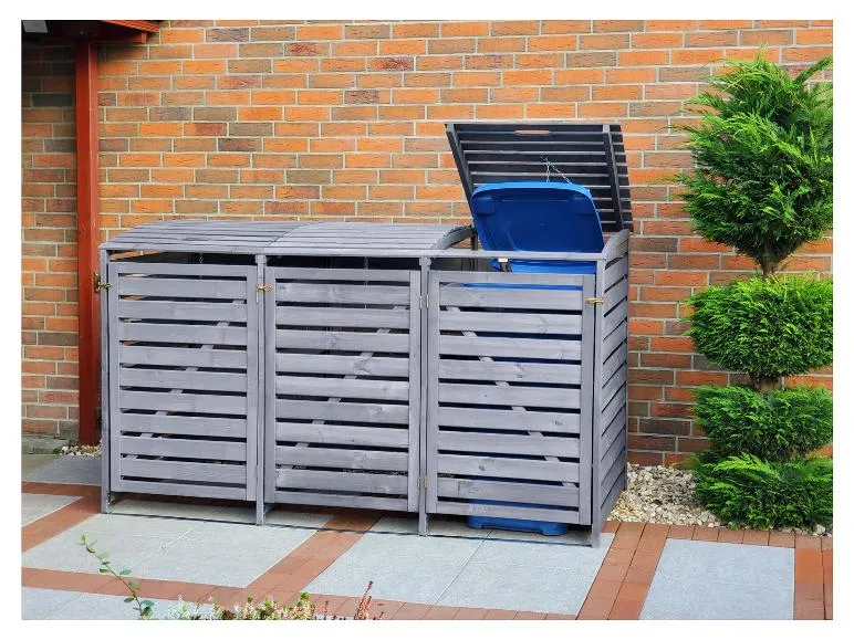 Mülltonnenbox »Vario III«, zur Verkleidung von Mülltonnen, Kiefernholz