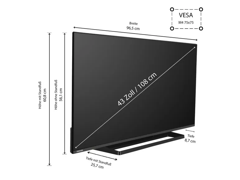 Fernseher »LV3E63DAZ« VIDAA Smart TV Full HD