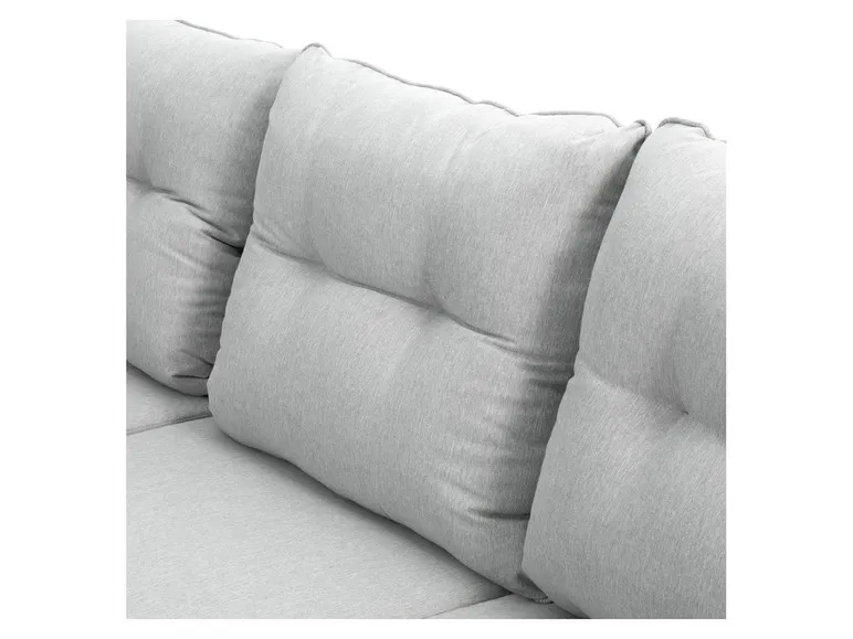 Loungeset »Malia«, 5-teilig, halbrund, grau