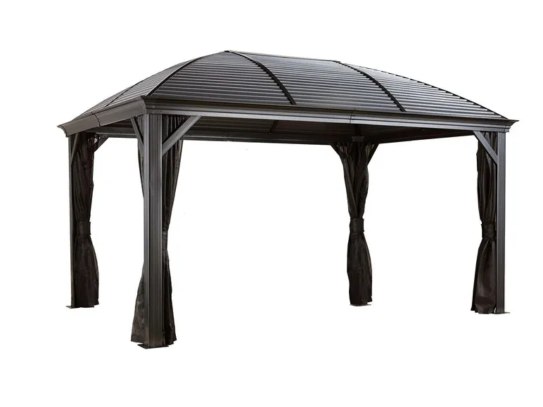 Pavillon Moreno 10x14, galv. Stahl