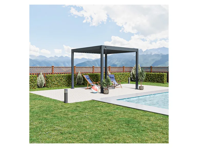 Pavillon »Trumpf«, mit verschließbaren Stahl-Lamellen