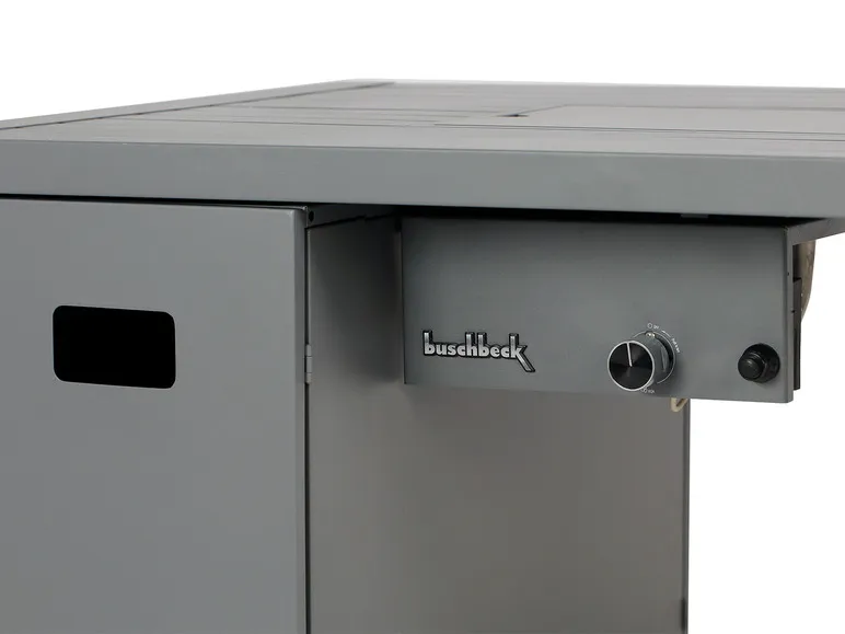 Loungetisch und Feuerstelle »Lagos«, B 115 x T 75 x H 58,5 cm, grau