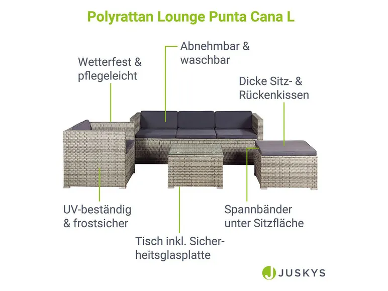 Sitzlounge »Punta Cana«, 3-/ 4-teilig