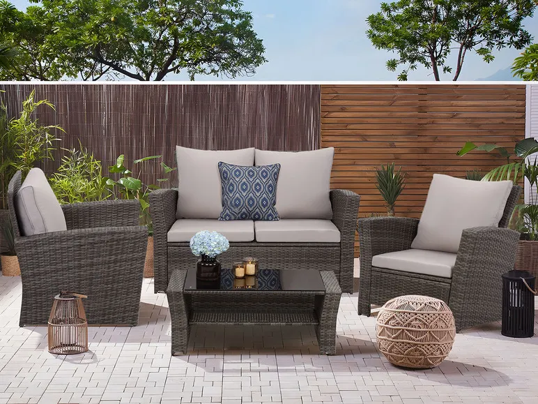 Gartenmöbel 4-Sitzer Lounge Set inkl. Polster