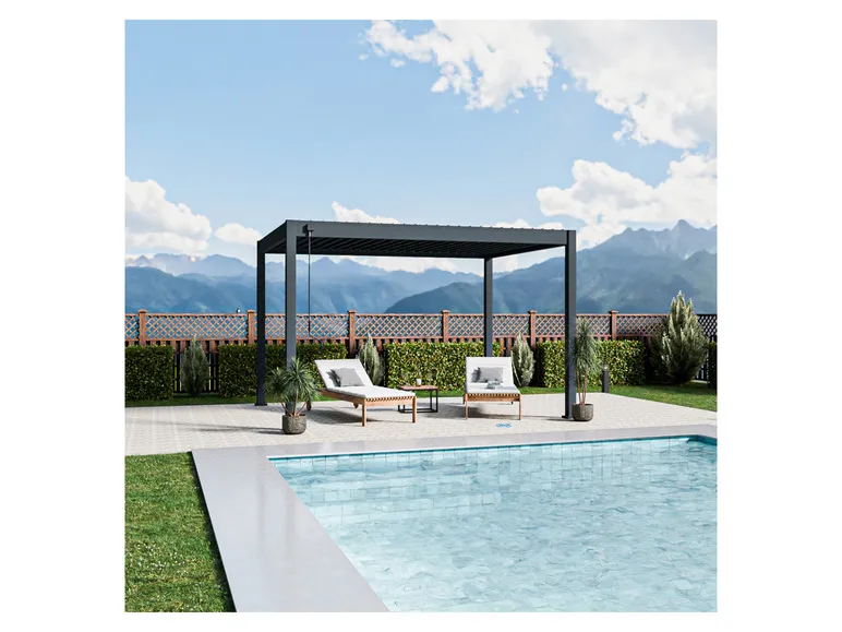 Pavillon »Trumpf«, mit verschließbaren Stahl-Lamellen