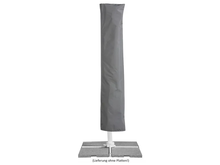 Schneider Ampelschirm »RHODOS TWIST BIANCO«, 300 x 300 cm, mit Plattenständer, imprägniert