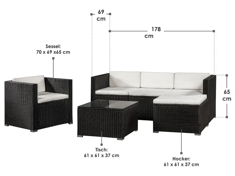 Sitzlounge »Punta Cana«, 3-/ 4-teilig