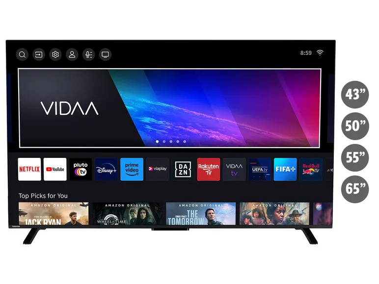 Fernseher »QV2363DAW« 4K UHD QLED VIDAA Smart TV