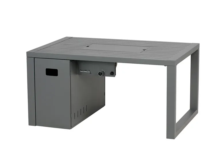 Loungetisch und Feuerstelle »Lagos«, B 115 x T 75 x H 58,5 cm, grau