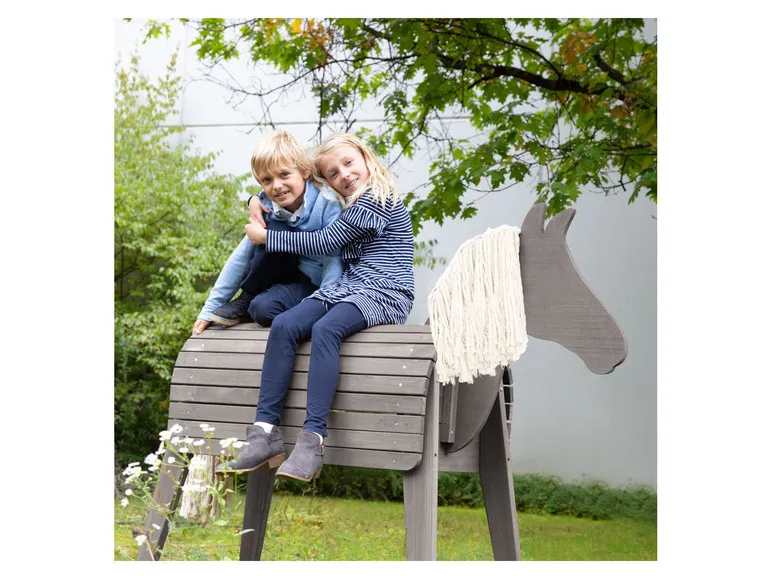 Spielpferd, aus Holz, 123 x 64 x 151 cm