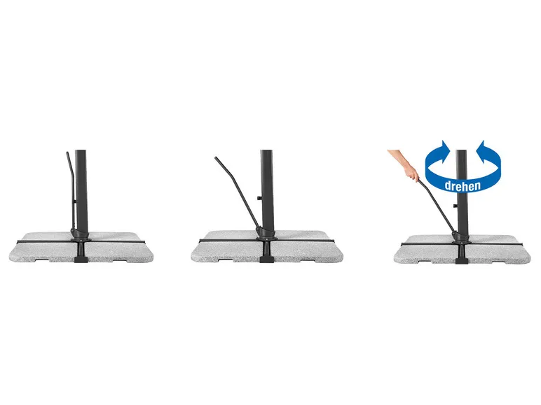 Ampelschirm »Rhodos Smart«, 300 x 300 cm, mit Kurbelsystem