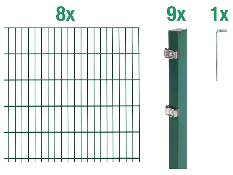 Doppelstabmattenzaun-Grundset