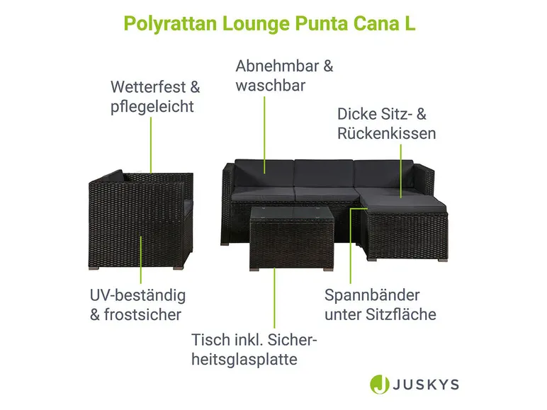 Sitzlounge »Punta Cana«, 3-/ 4-teilig