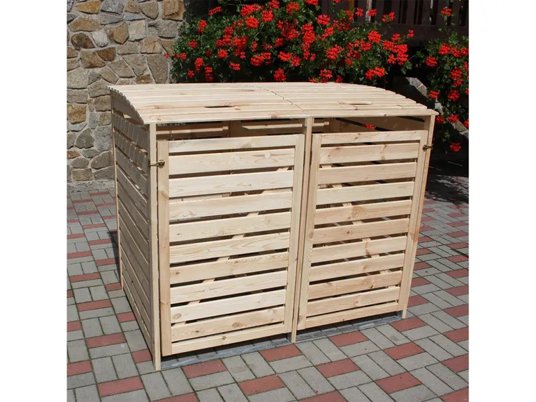 Mülltonnenbox »Vario III«, zur Verkleidung von Mülltonnen, Kiefernholz