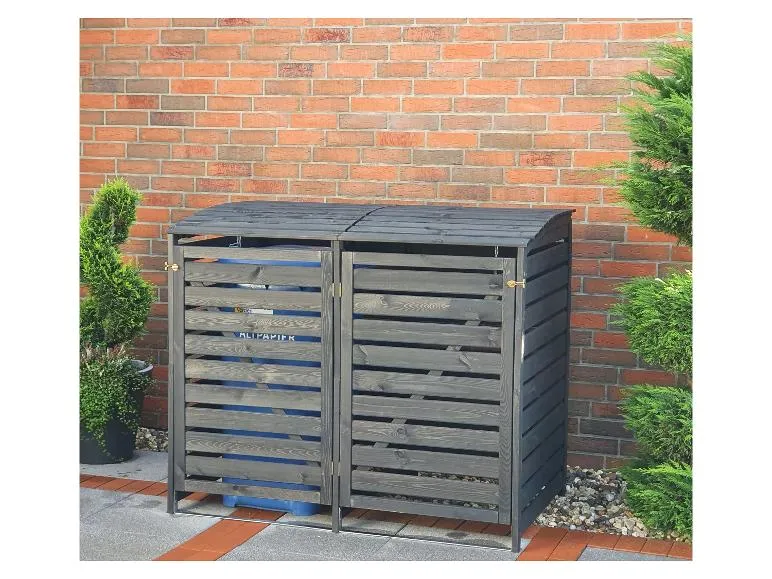 Mülltonnenbox »Vario III«, zur Verkleidung von Mülltonnen, Kiefernholz