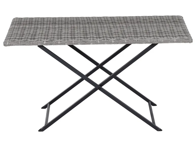 Vigo Lounge Set, aus Geflecht Mix, 4-teilig, grau