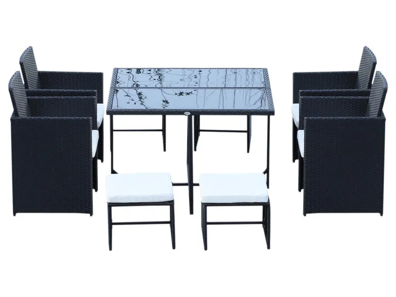 Outsunny Gartenlounge Set, UV-beständig