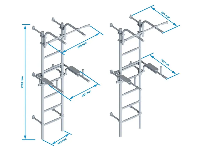 Sprossenwand Klettergerüst Athlet 1W, IF-01W