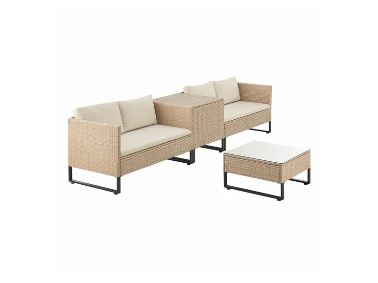 Polyrattan Lounge »Santorini«, 4-tlg.