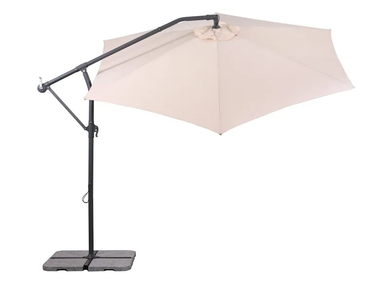 Schneider Ampelschirm »Palmera«, 6-teilig, 300 cm Durchmesser, UV-Schutz 80+, Schutzhülle