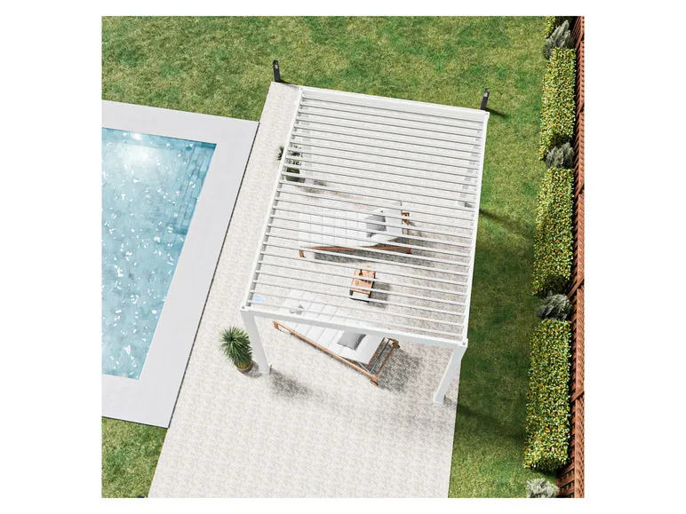 Pavillon »Trumpf«, mit verschließbaren Stahl-Lamellen