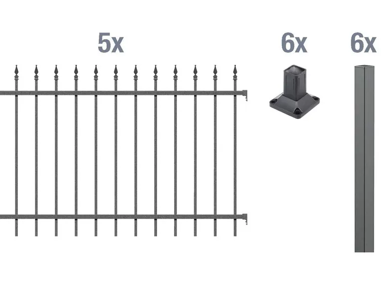 Zaun-Grundset Chaussee, zum Aufschrauben