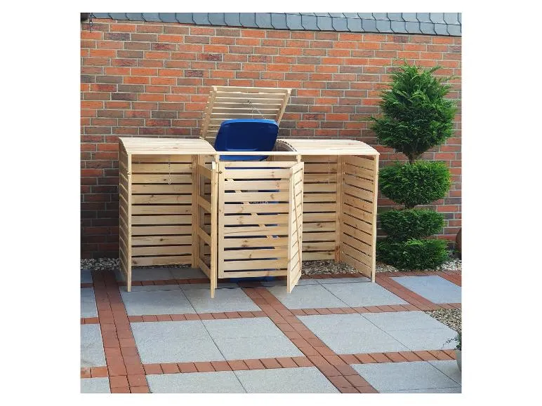 Mülltonnenbox »Vario III«, zur Verkleidung von Mülltonnen, Kiefernholz