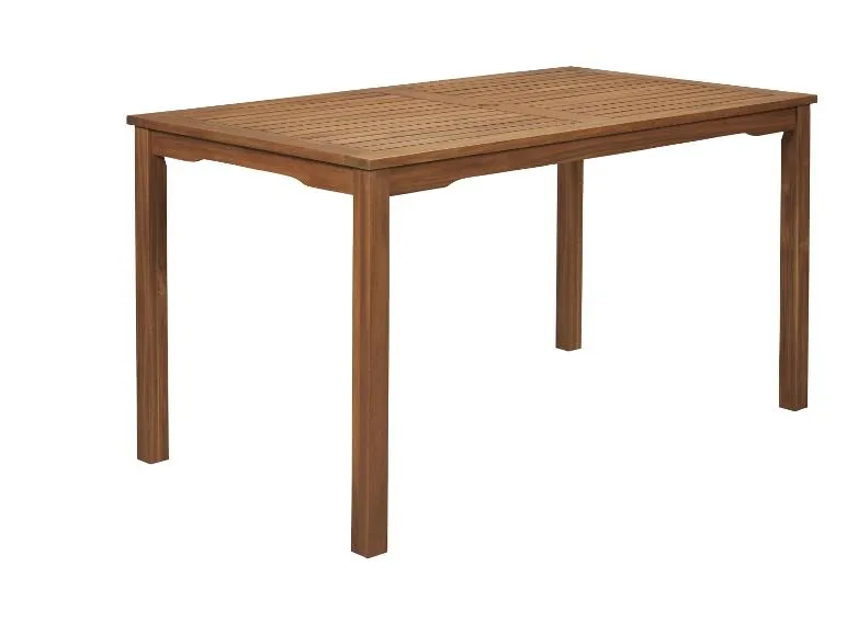 Akazie-Set »Sevilla«, 5-teilig - Standardtisch & 4 Hochlehner, natur