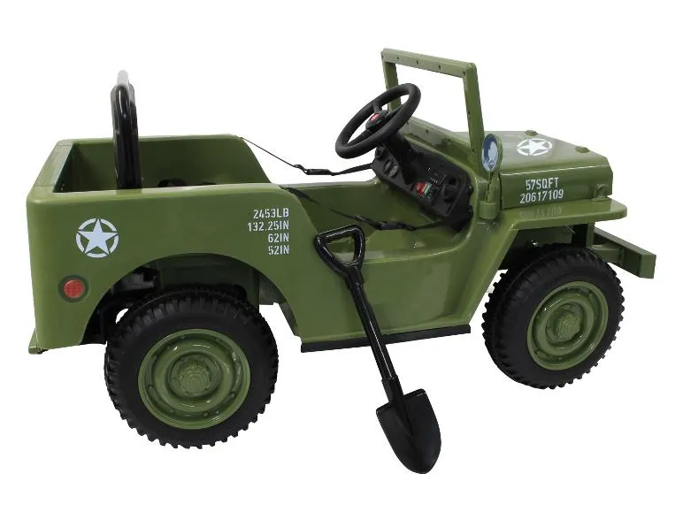 Ride-on Jeep »Willys MB Army«, aufladbar