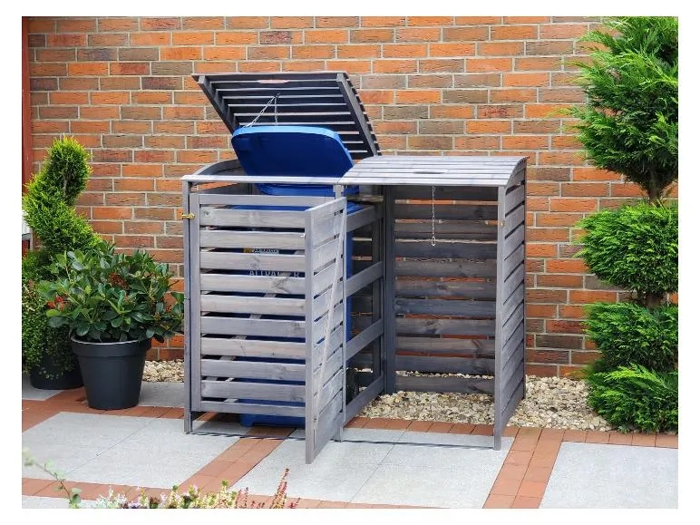 Mülltonnenbox »Vario III«, zur Verkleidung von Mülltonnen, Kiefernholz