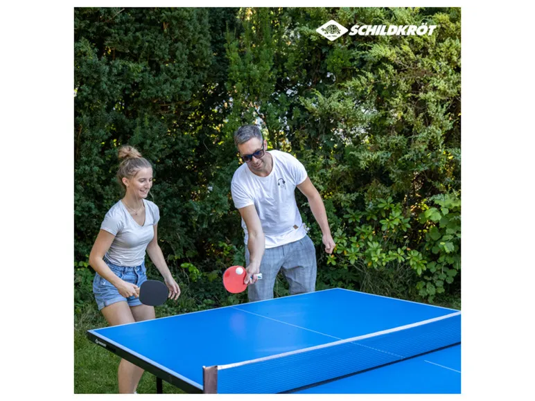 Tischtennisplatte Space Tec Outdoor, wetterfeste 4 mm Melaminharzplatte, klappbar