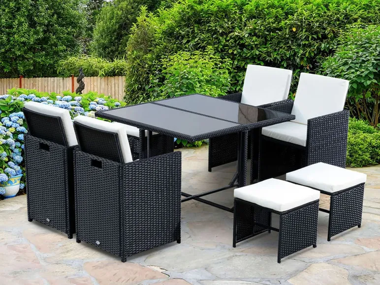 Outsunny Gartenlounge Set, UV-beständig