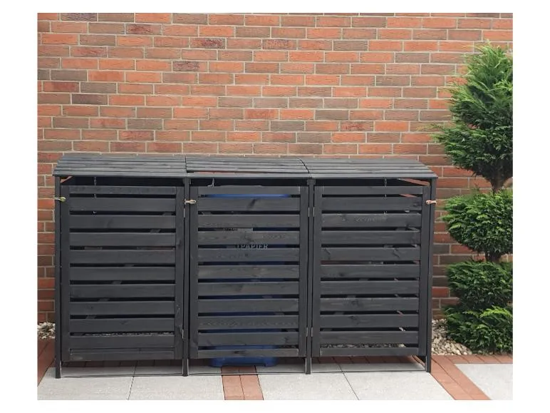 Mülltonnenbox »Vario III«, zur Verkleidung von Mülltonnen, Kiefernholz