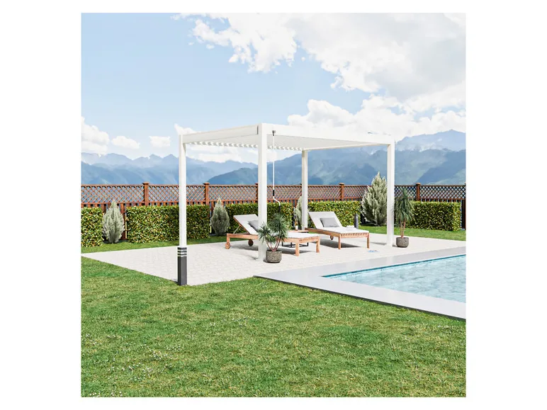 Pavillon »Trumpf«, mit verschließbaren Stahl-Lamellen